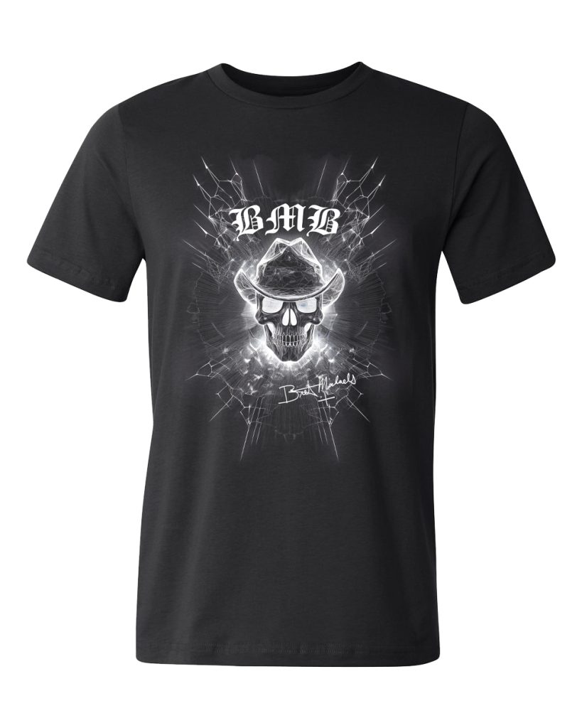 BMB Fractured Glass Skull Bret Michaels Signature Tee