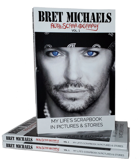 Stack of Bret Michaels Auto-Scrap-ography Book