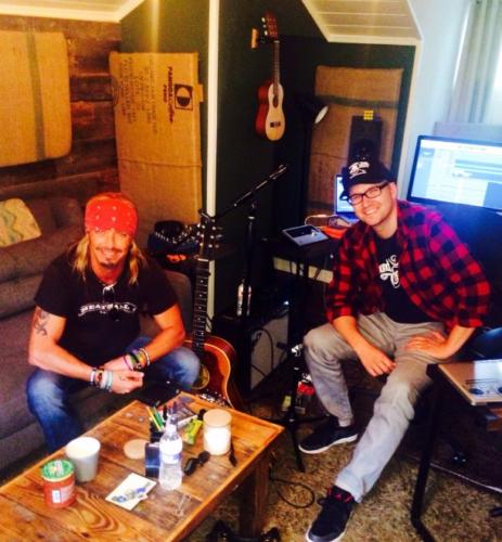 Bret Michaels & Luke Laird, Girls on Bars writing session.